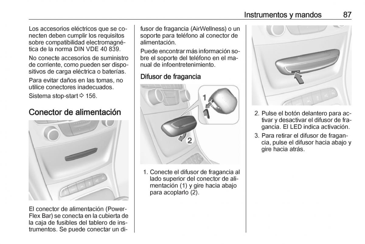 Opel Astra J IV 4 manual del propietario / page 89