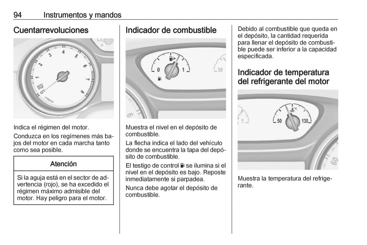 Opel Astra J IV 4 manual del propietario / page 96