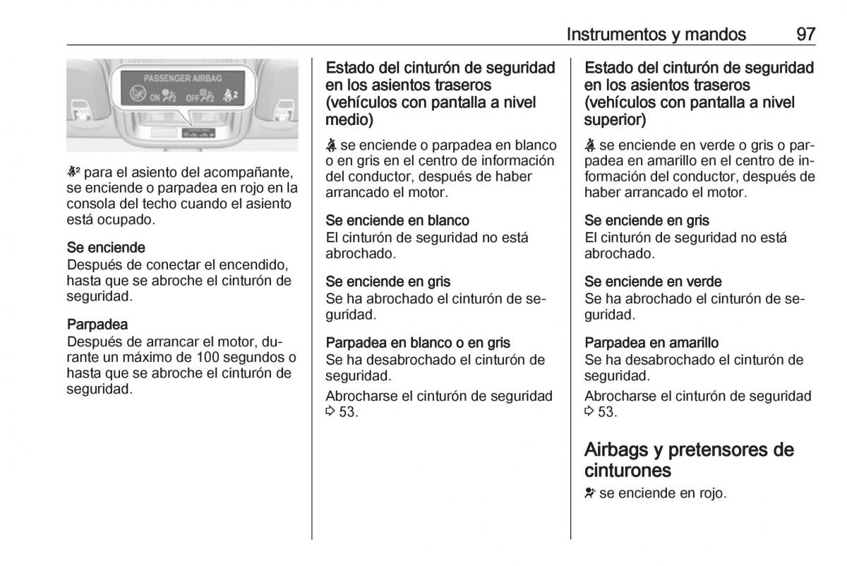 Opel Astra J IV 4 manual del propietario / page 99