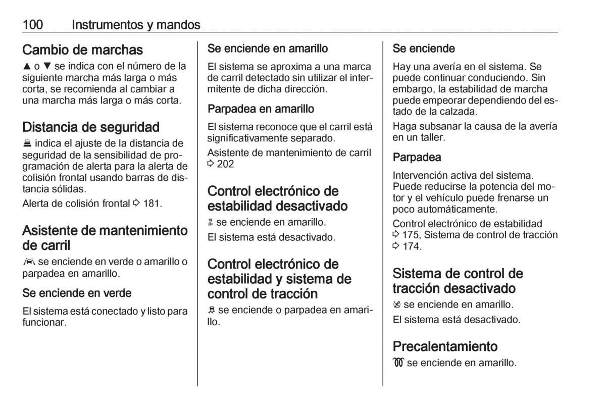 Opel Astra J IV 4 manual del propietario / page 102