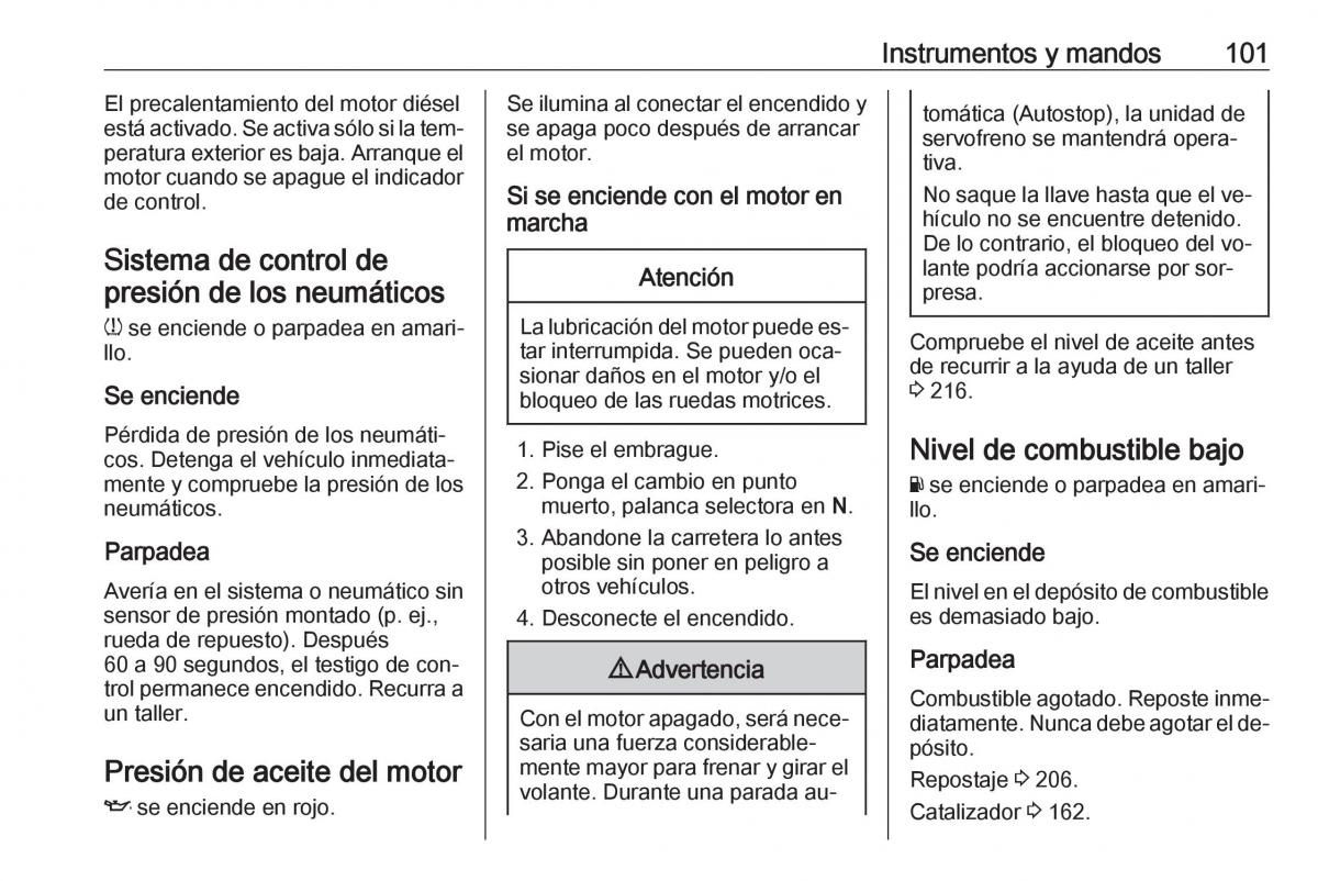 Opel Astra J IV 4 manual del propietario / page 103