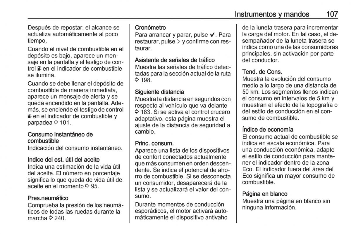 Opel Astra J IV 4 manual del propietario / page 109