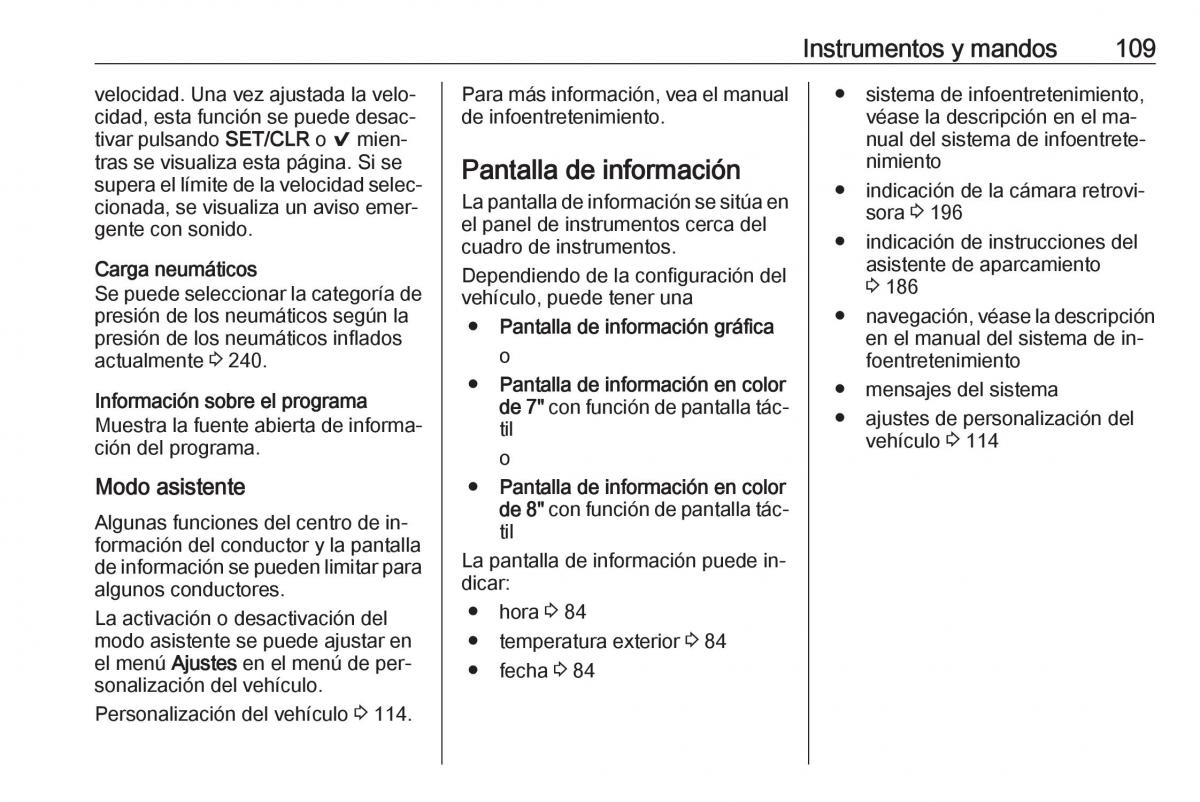 Opel Astra J IV 4 manual del propietario / page 111