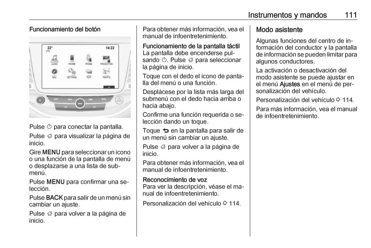 Opel Astra J IV 4 manual del propietario / page 113