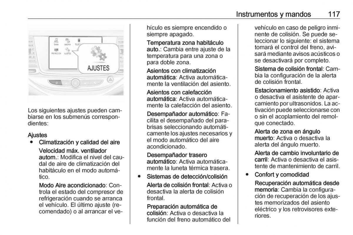 Opel Astra J IV 4 manual del propietario / page 119