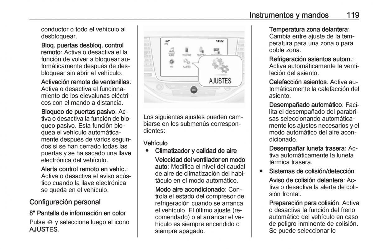 Opel Astra J IV 4 manual del propietario / page 121