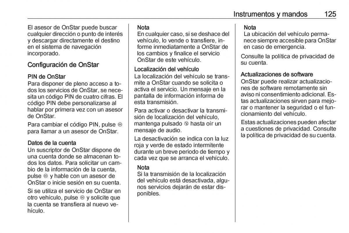 Opel Astra J IV 4 manual del propietario / page 127