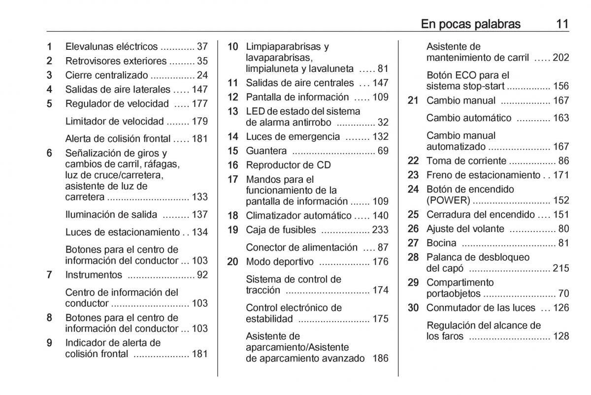 Opel Astra J IV 4 manual del propietario / page 13