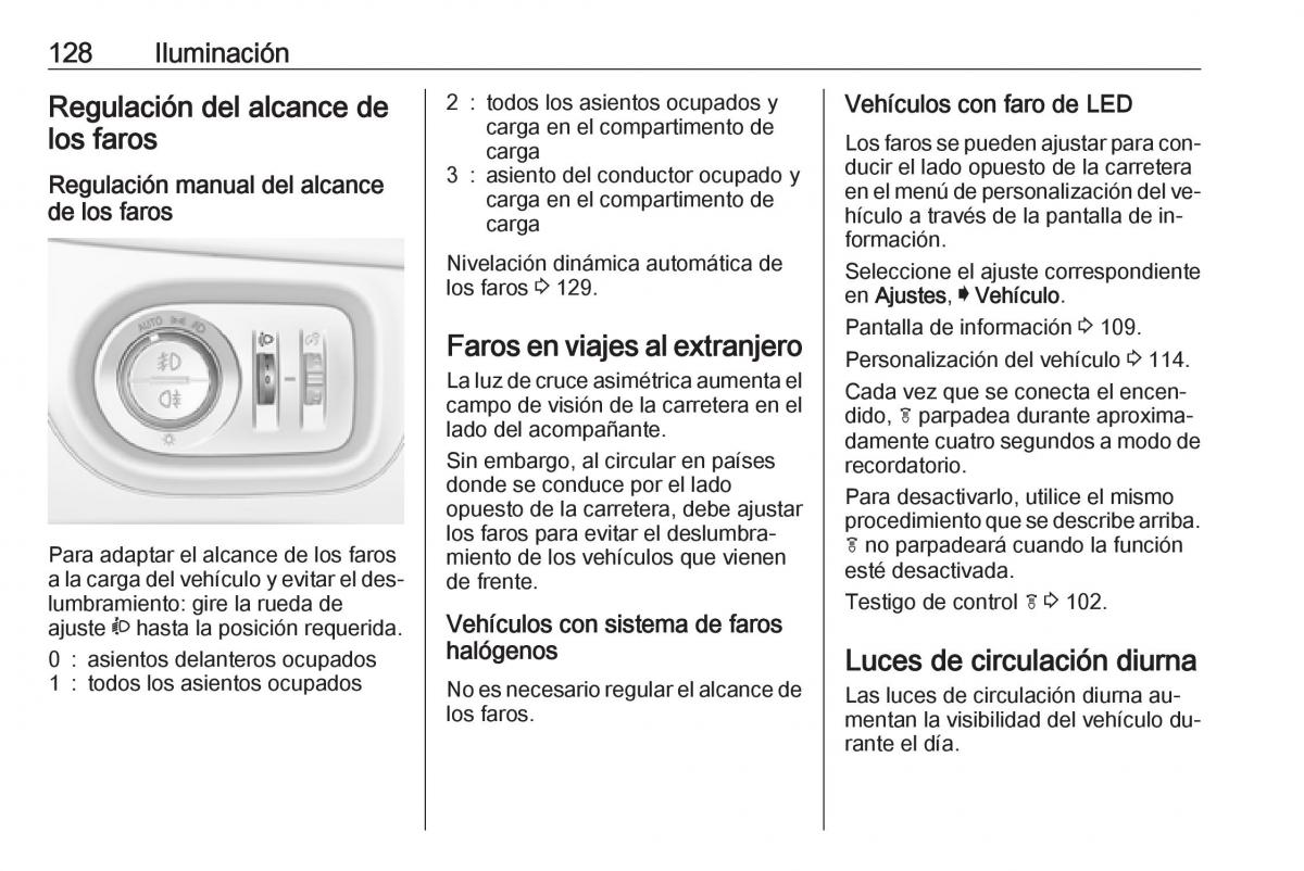 Opel Astra J IV 4 manual del propietario / page 130