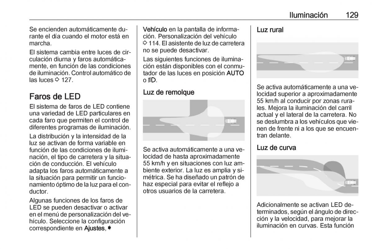 Opel Astra J IV 4 manual del propietario / page 131