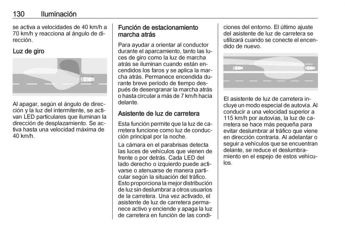 Opel Astra J IV 4 manual del propietario / page 132