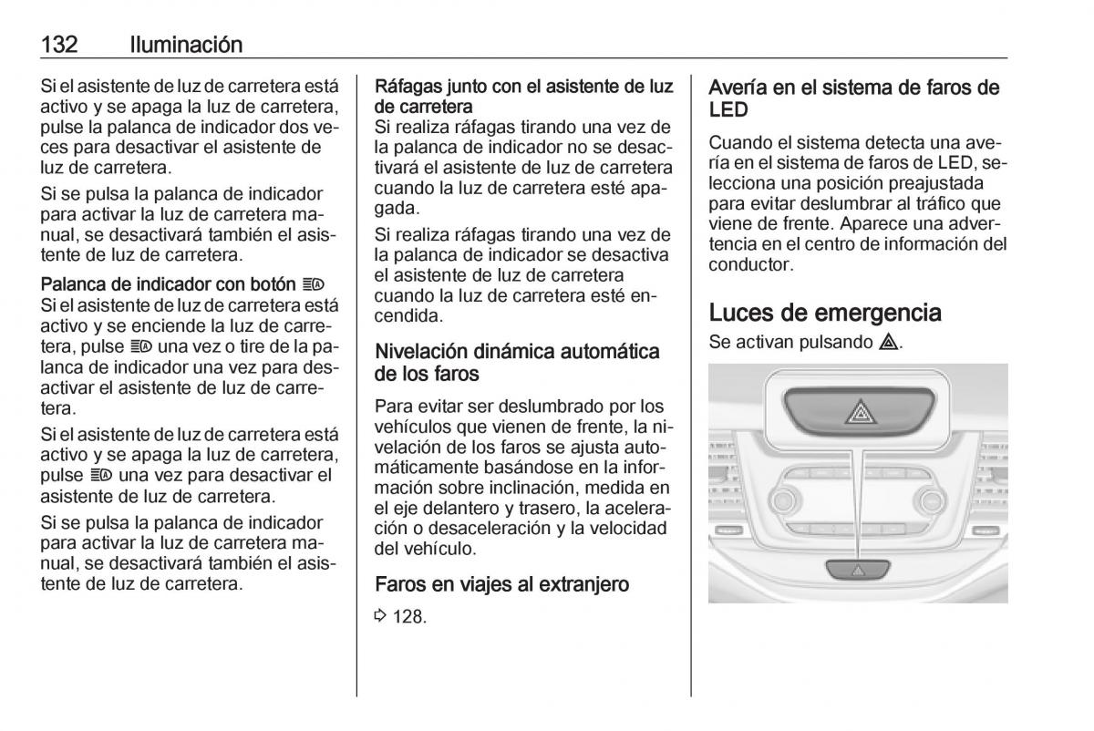 Opel Astra J IV 4 manual del propietario / page 134