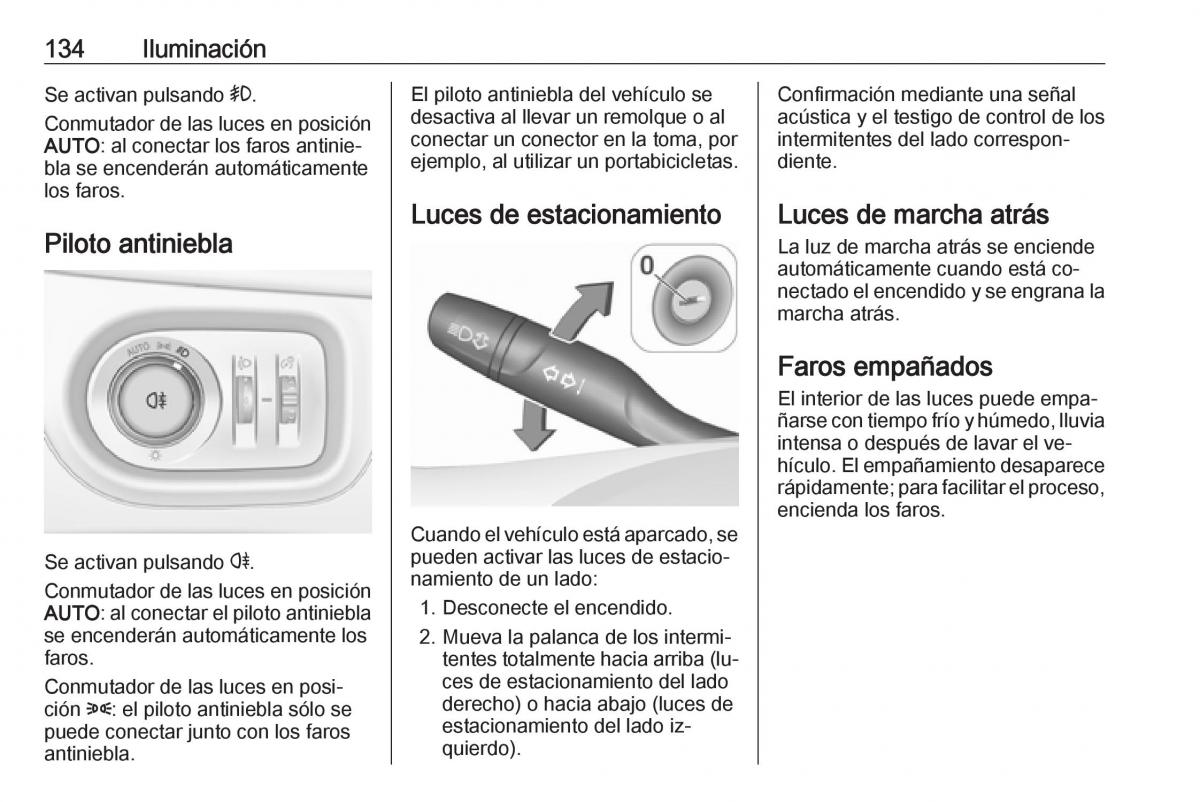 Opel Astra J IV 4 manual del propietario / page 136