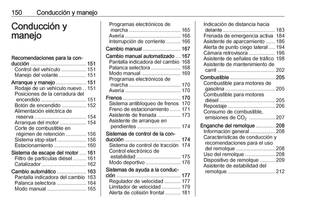 Opel Astra J IV 4 manual del propietario / page 152