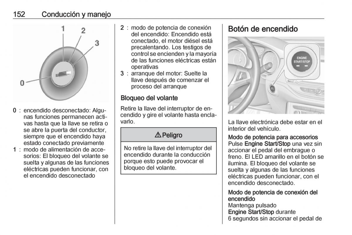 Opel Astra J IV 4 manual del propietario / page 154