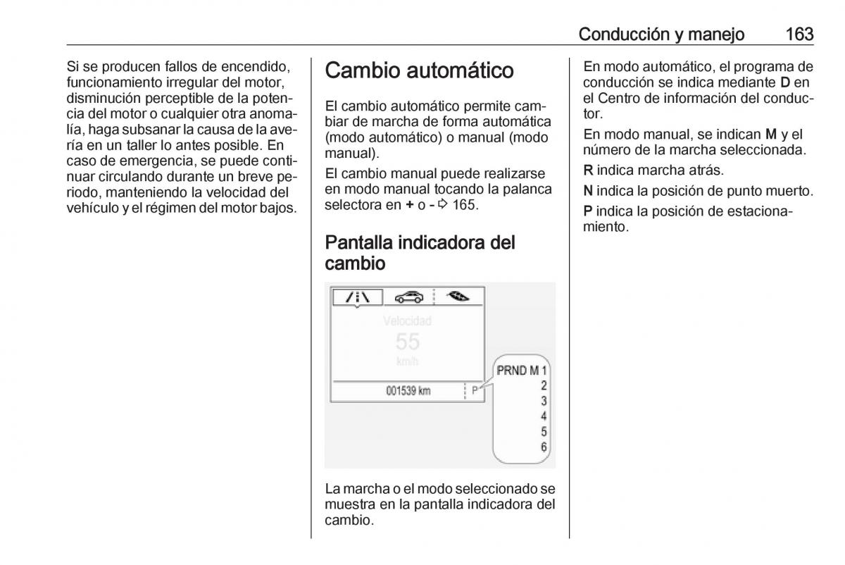 Opel Astra J IV 4 manual del propietario / page 165