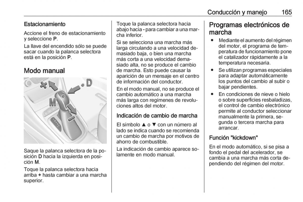 Opel Astra J IV 4 manual del propietario / page 167