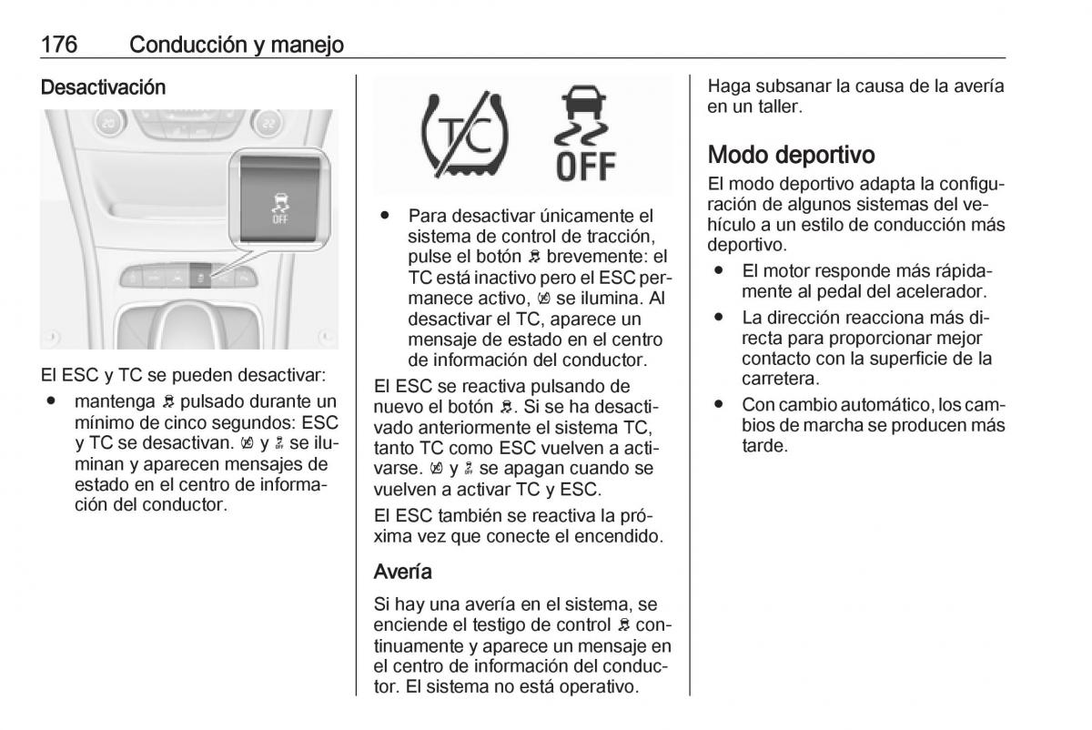 Opel Astra J IV 4 manual del propietario / page 178