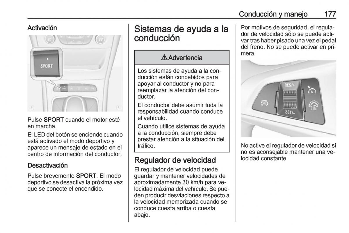 Opel Astra J IV 4 manual del propietario / page 179