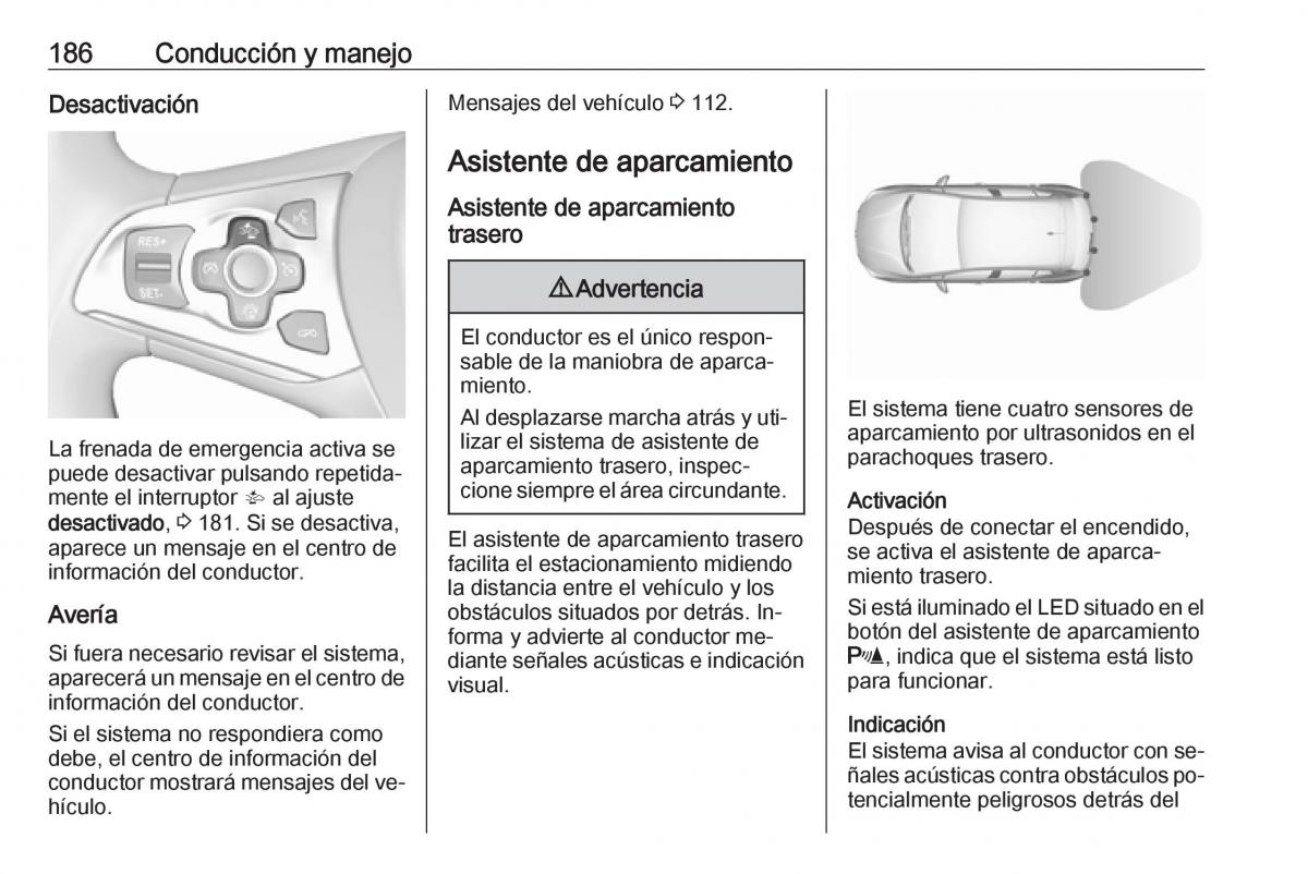 Opel Astra J IV 4 manual del propietario / page 188