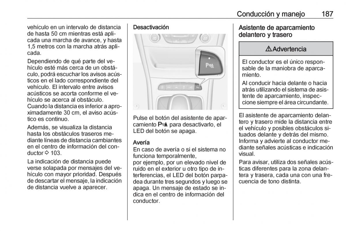 Opel Astra J IV 4 manual del propietario / page 189