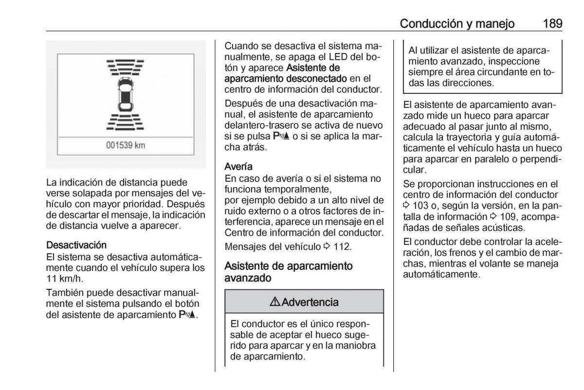 Opel Astra J IV 4 manual del propietario / page 191