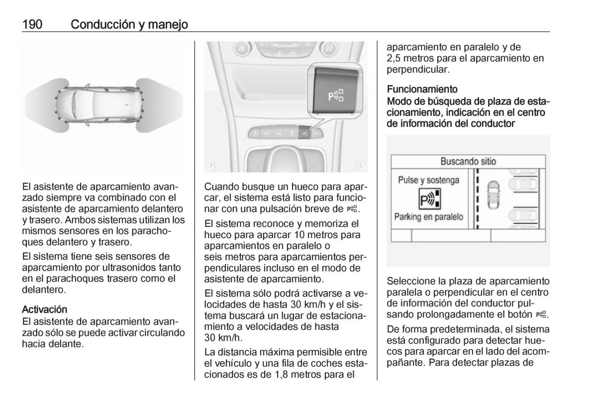 Opel Astra J IV 4 manual del propietario / page 192