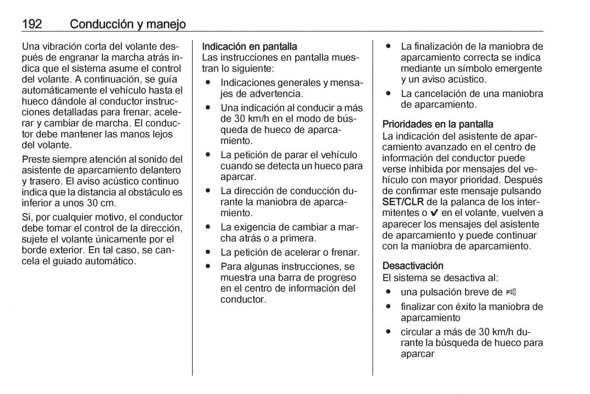 Opel Astra J IV 4 manual del propietario / page 194