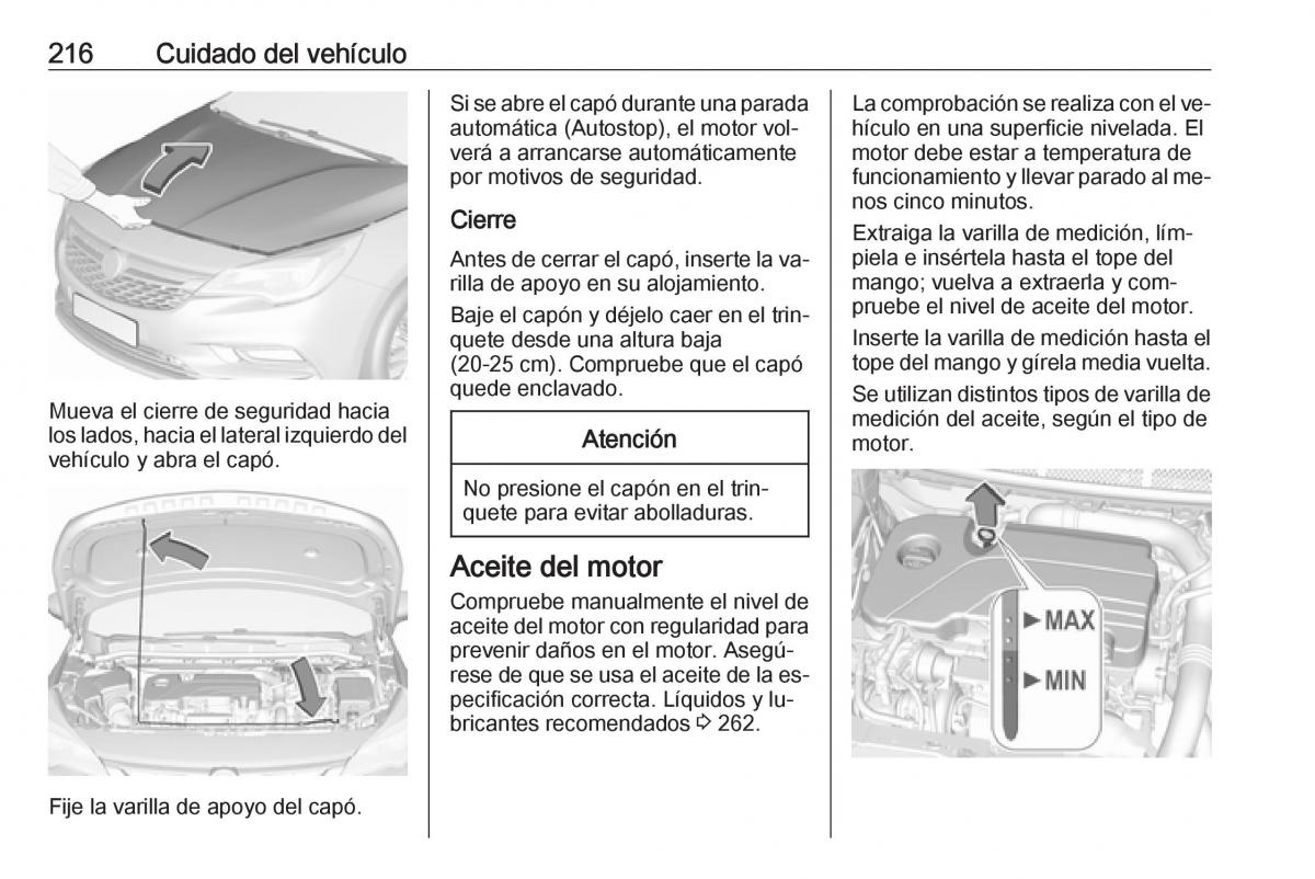 Opel Astra J IV 4 manual del propietario / page 218