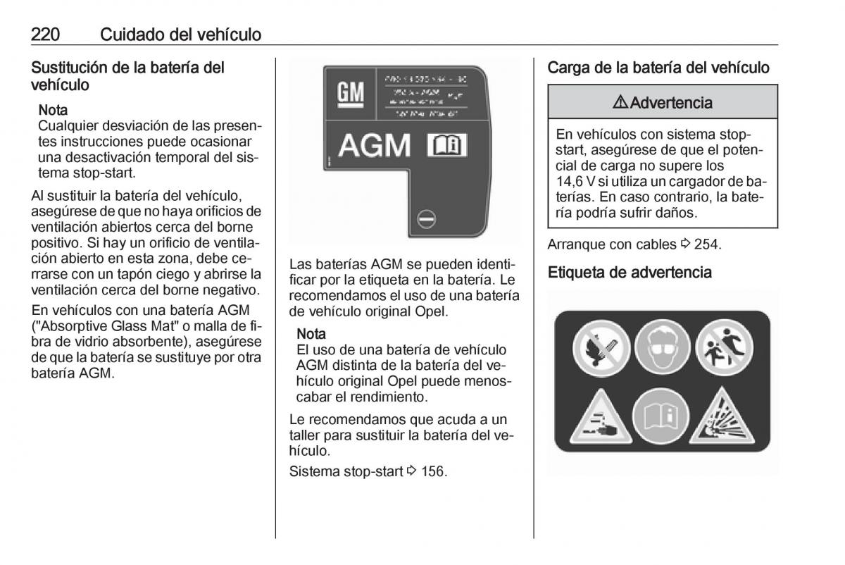 Opel Astra J IV 4 manual del propietario / page 222