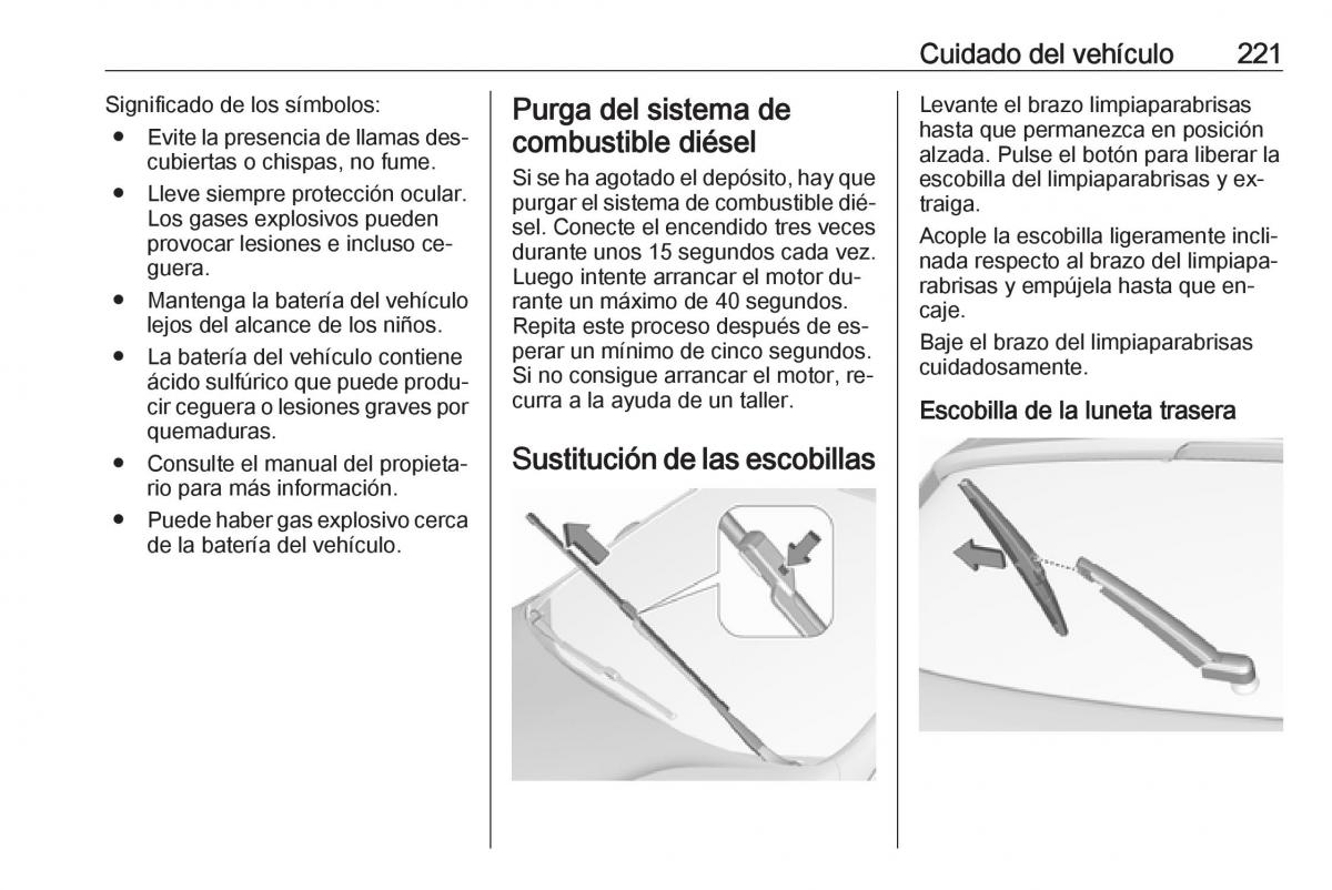 Opel Astra J IV 4 manual del propietario / page 223