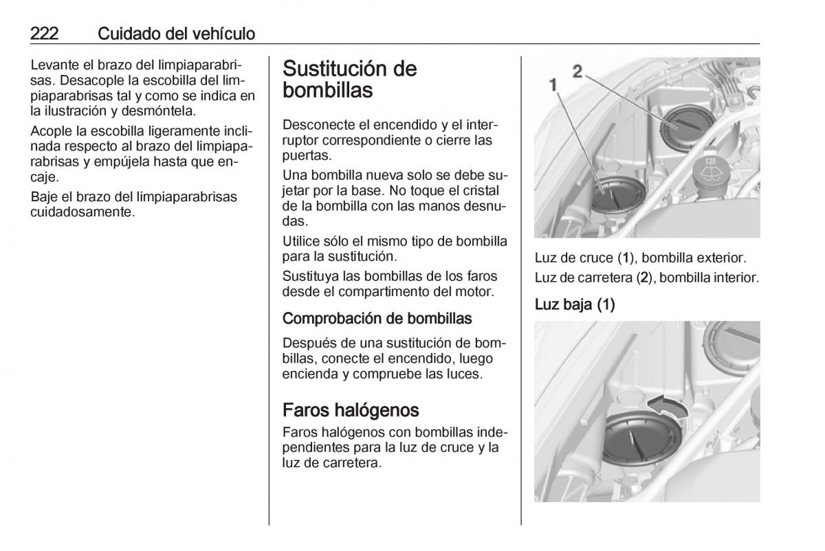 Opel Astra J IV 4 manual del propietario / page 224