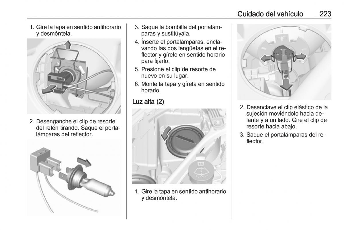 Opel Astra J IV 4 manual del propietario / page 225