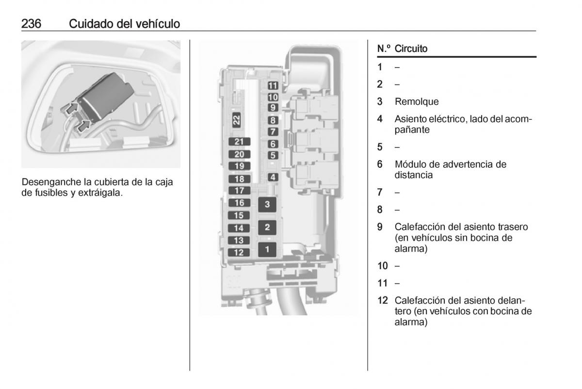 Opel Astra J IV 4 manual del propietario / page 238