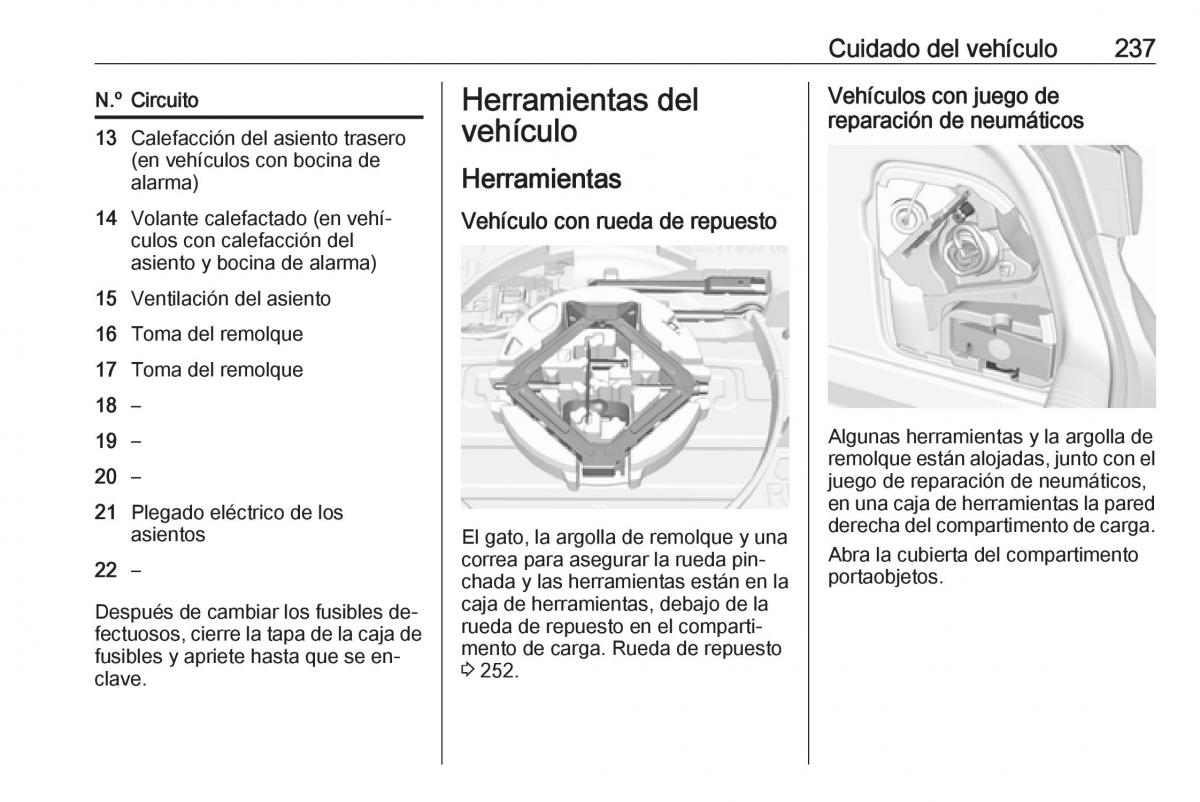 Opel Astra J IV 4 manual del propietario / page 239