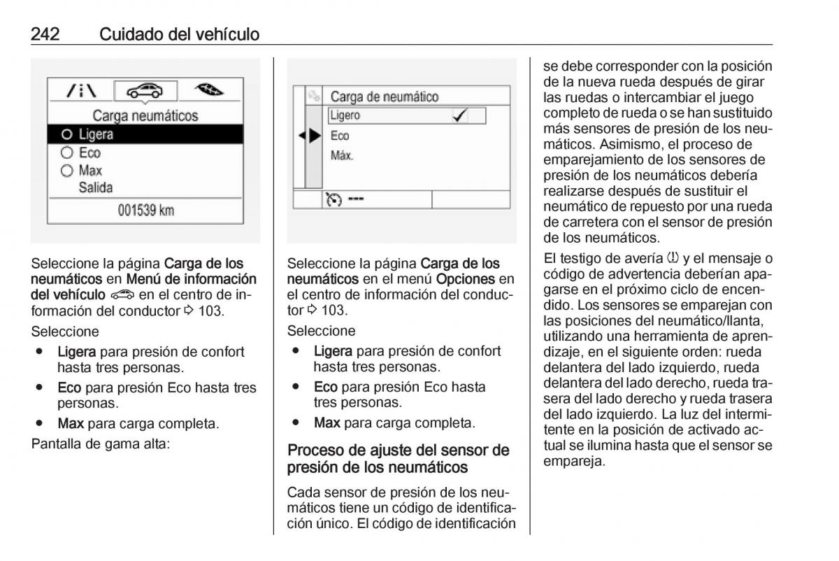 Opel Astra J IV 4 manual del propietario / page 244