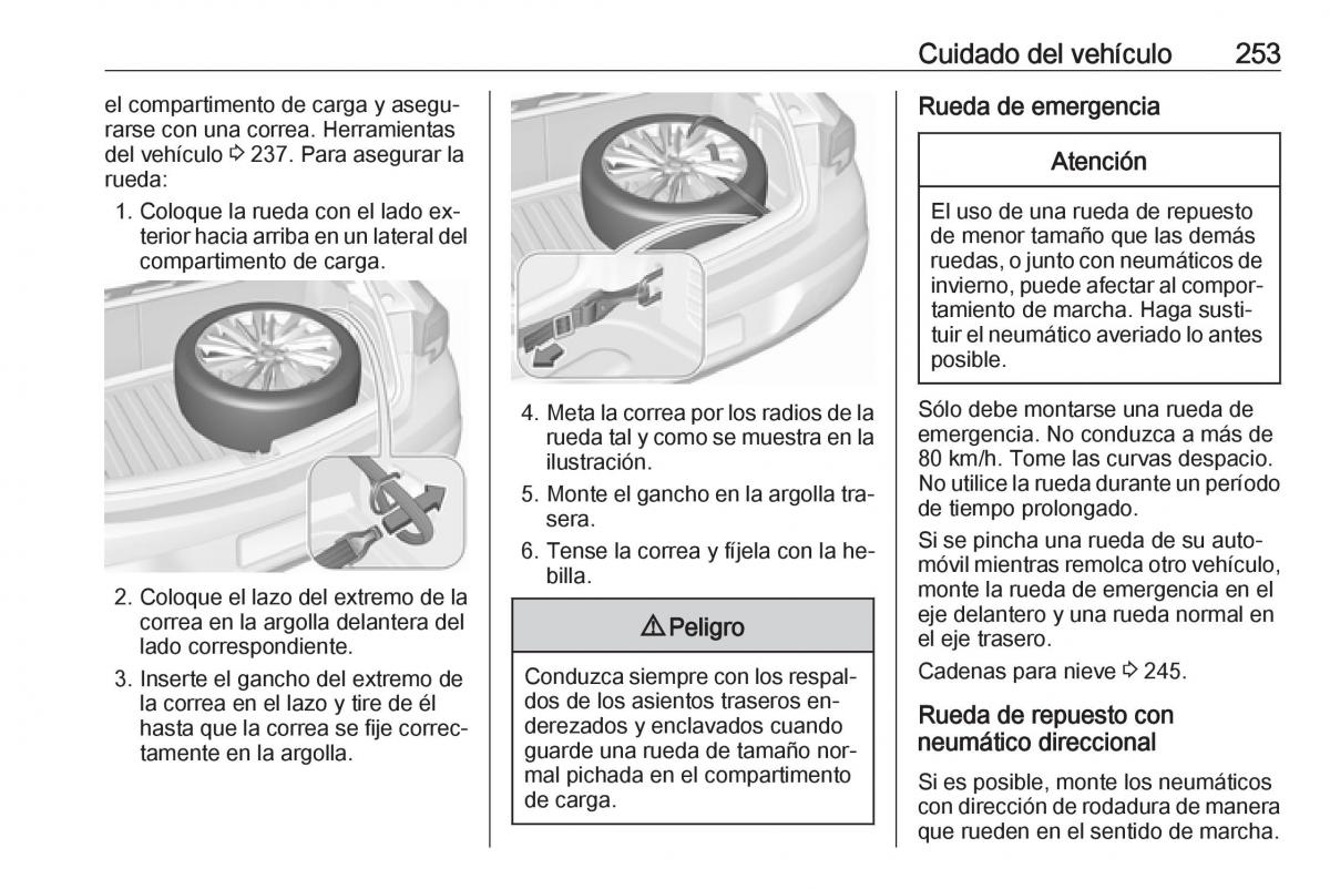 Opel Astra J IV 4 manual del propietario / page 255