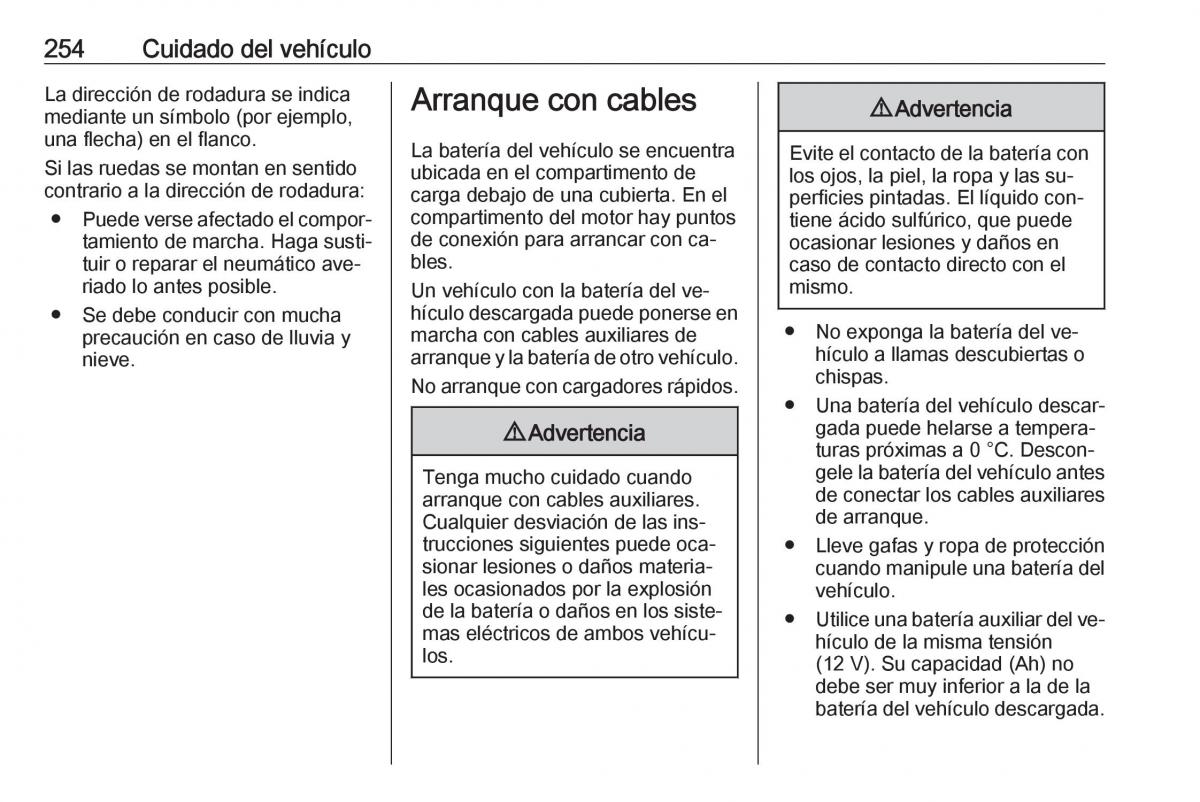 Opel Astra J IV 4 manual del propietario / page 256