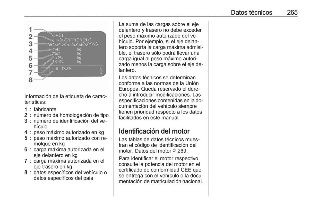 Opel Astra J IV 4 manual del propietario / page 267