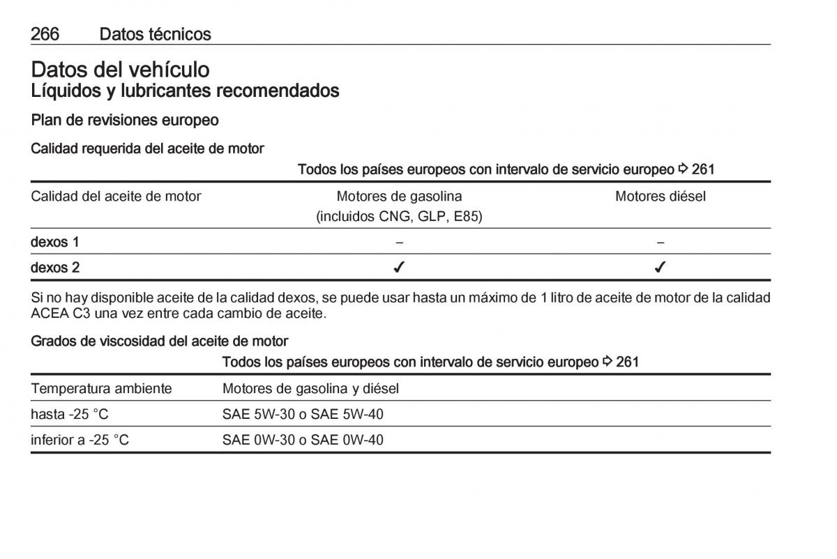 Opel Astra J IV 4 manual del propietario / page 268