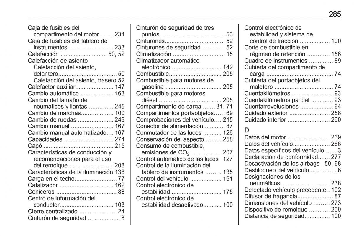 Opel Astra J IV 4 manual del propietario / page 287