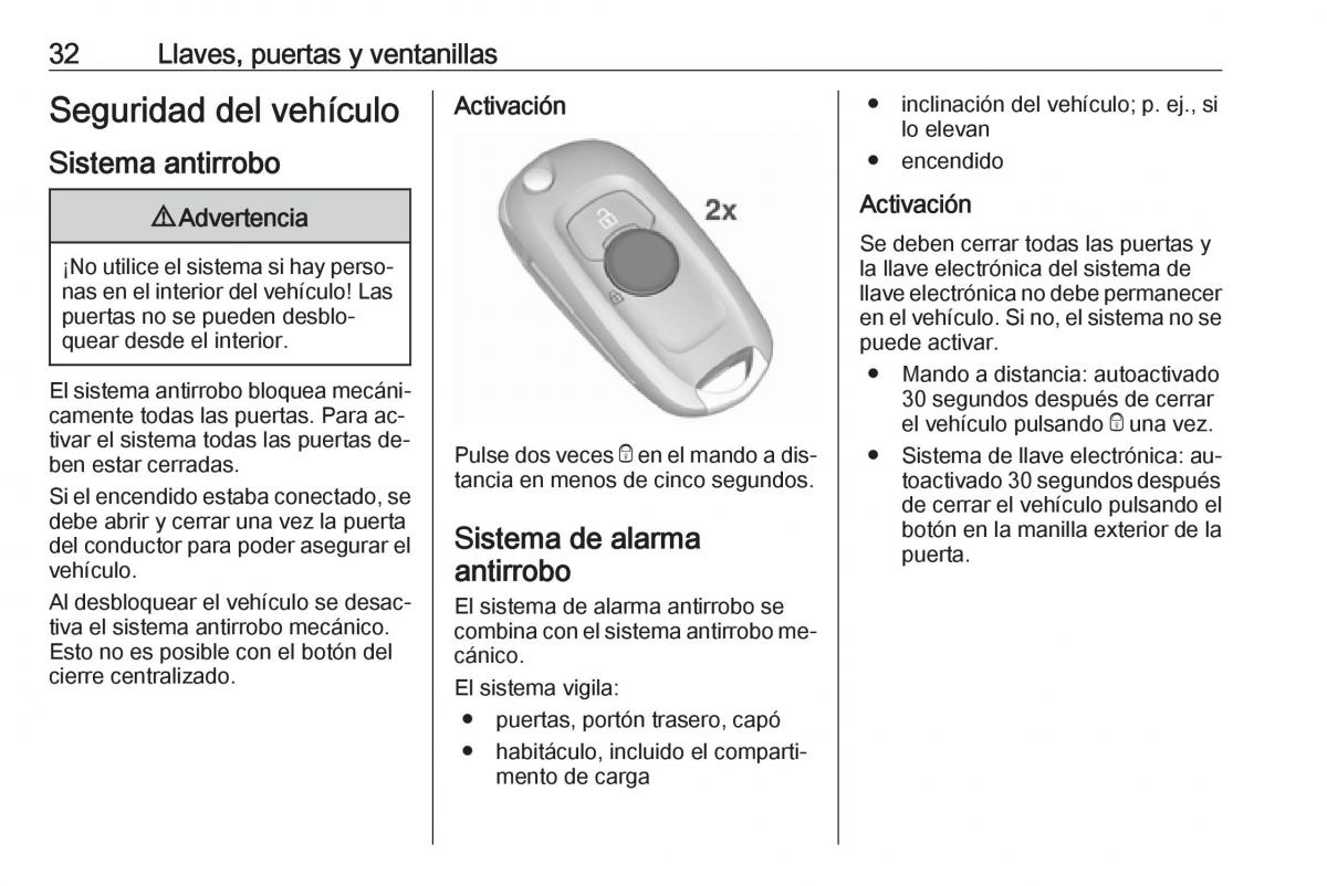 Opel Astra J IV 4 manual del propietario / page 34