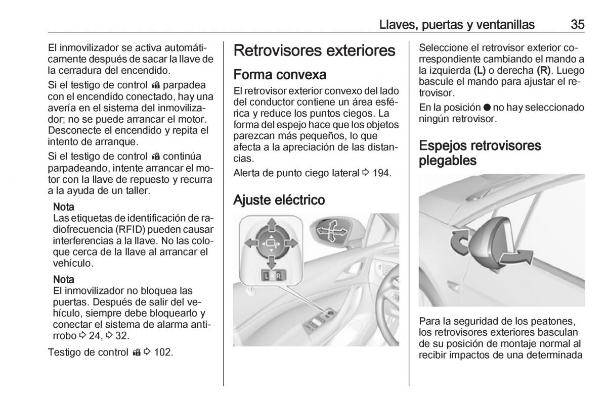 Opel Astra J IV 4 manual del propietario / page 37