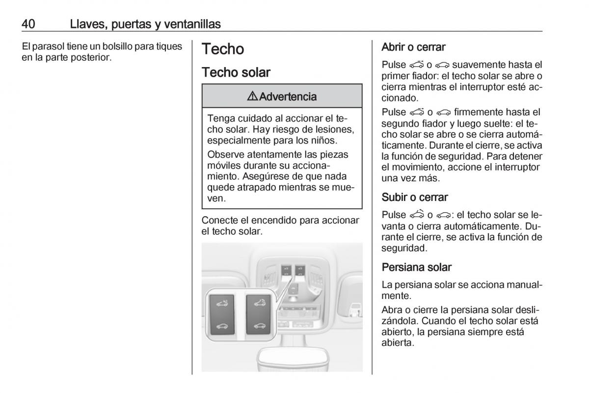 Opel Astra J IV 4 manual del propietario / page 42