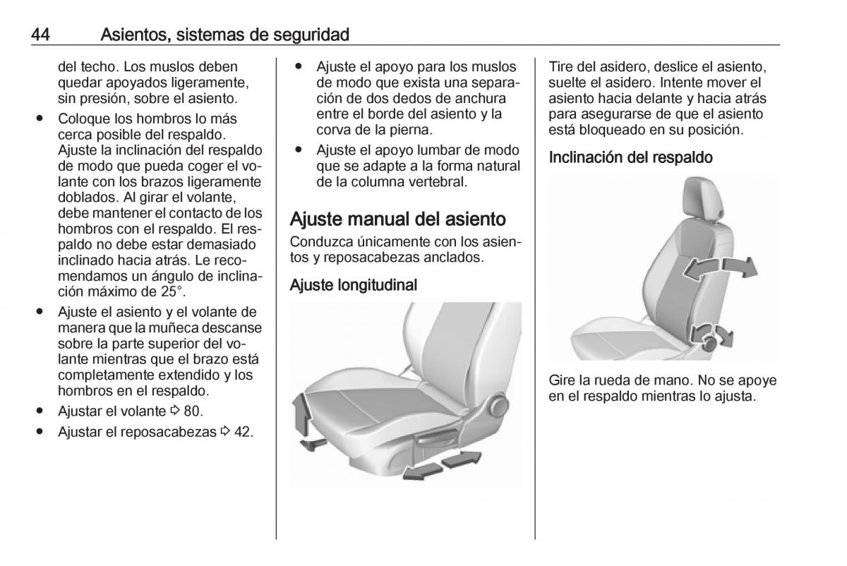 Opel Astra J IV 4 manual del propietario / page 46