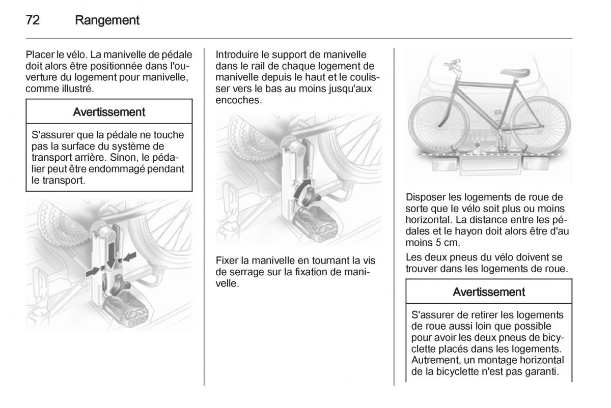 Opel Astra J IV 4 manuel du proprietaire / page 74