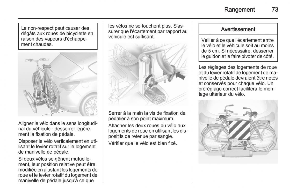 Opel Astra J IV 4 manuel du proprietaire / page 75