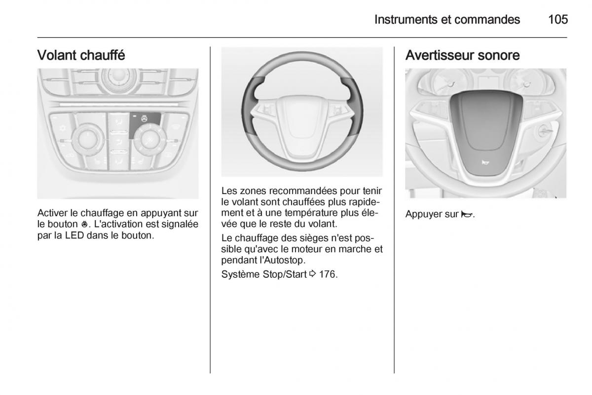 Opel Astra J IV 4 manuel du proprietaire / page 107