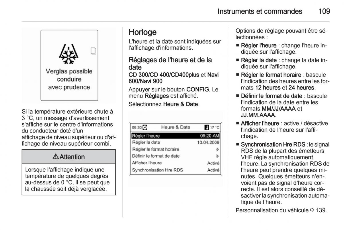 Opel Astra J IV 4 manuel du proprietaire / page 111