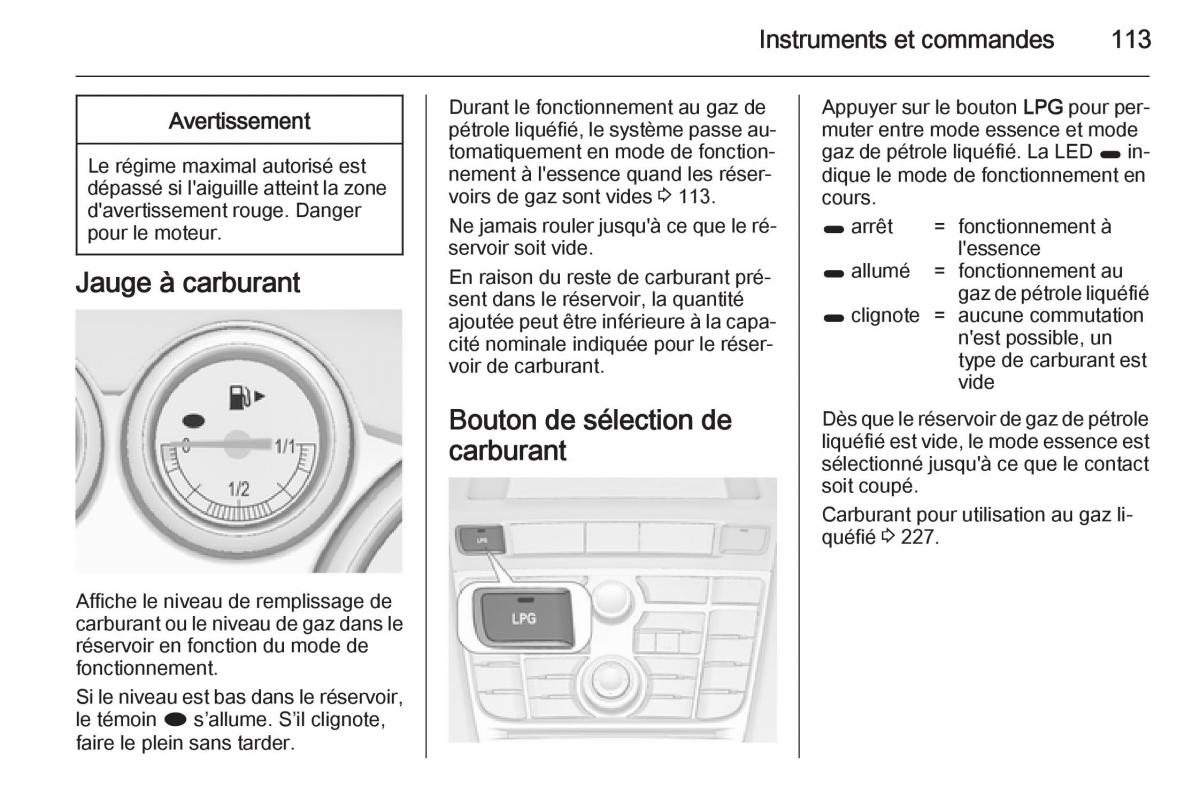 Opel Astra J IV 4 manuel du proprietaire / page 115